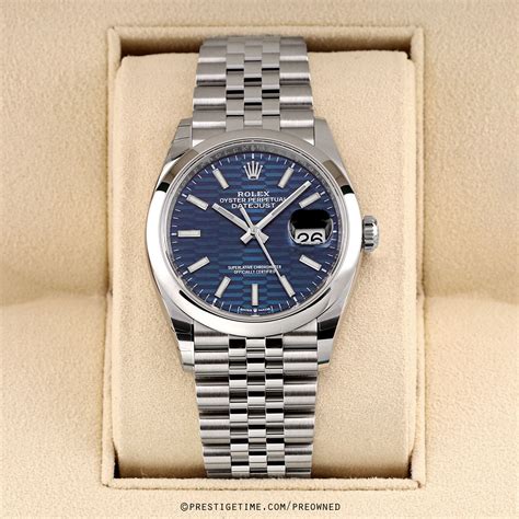 rolex datejust 36 blau|rolex datejust 36mm price.